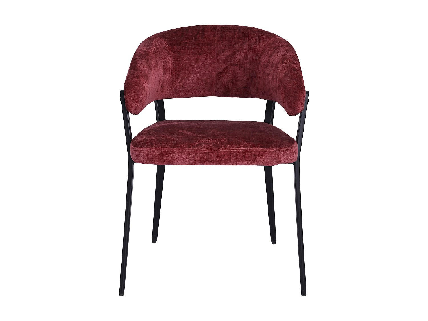 STUHL - 56 cmcm x 55 cmcm - Stoff - Bordeaux - AVRELA - Bordeaux, Textil (56/77/55cm) - Vente-Unique