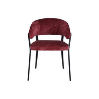STUHL - 56 cmcm x 55 cmcm - Stoff - Bordeaux - AVRELA - Bordeaux, Textil (56/77/55cm) - Vente-Unique