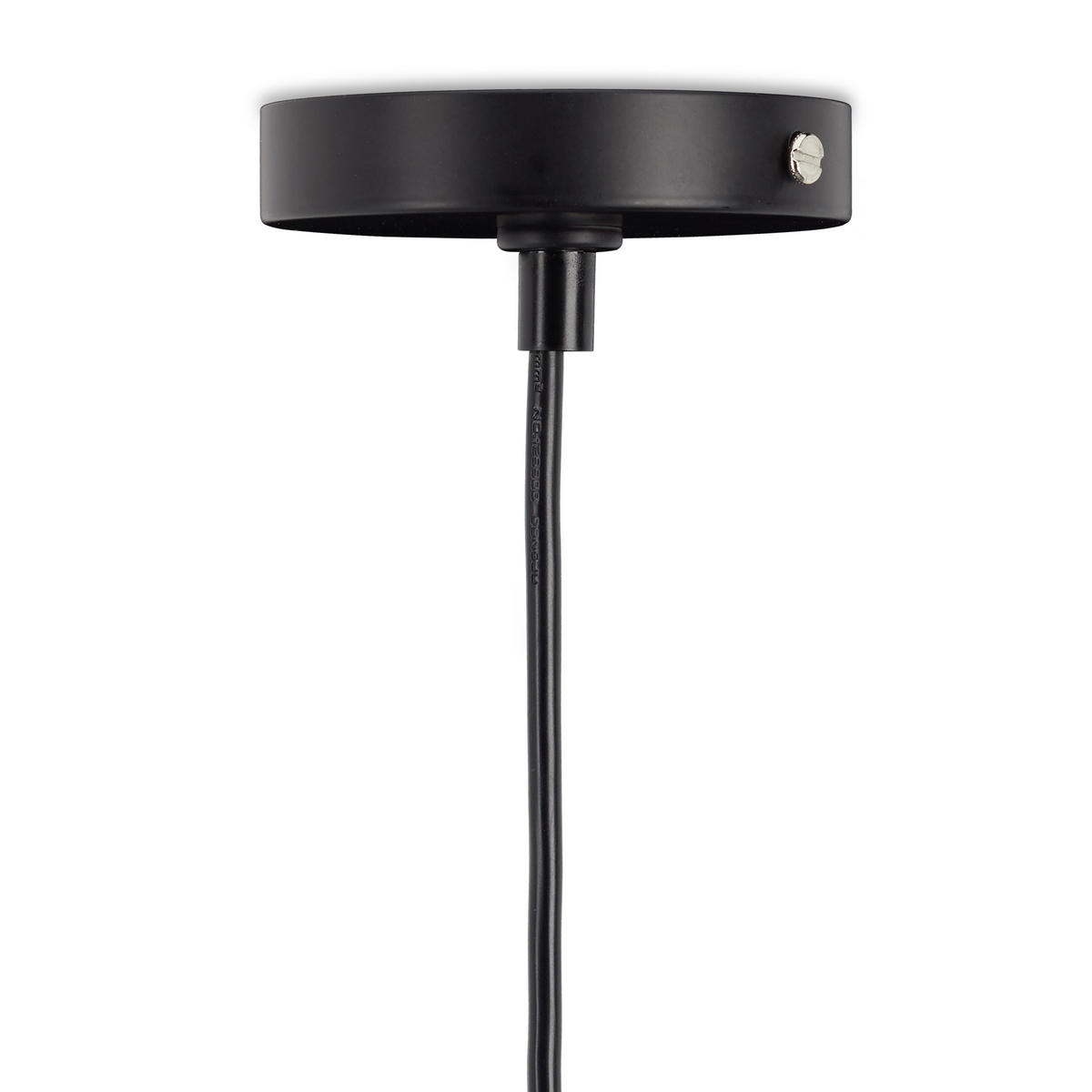 HÄNGELEUCHTE Kugel - Schwarz, Metall (30/30/135cm) - Relaxdays