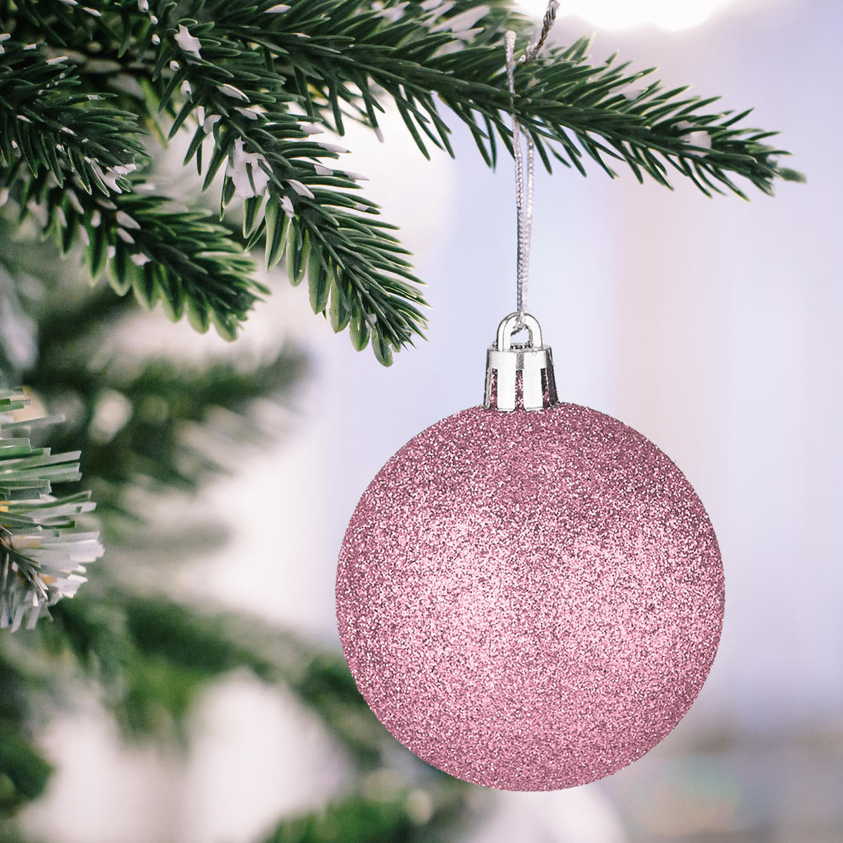 101-tlg.WEIHNACHTSKUGELN-SET - Rosa, Kunststoff (20/19/2.5cm) - Relaxdays