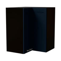 ECKHÄNGESCHRANK Oslo W12/60 Schwarz / Indigo Matt 60 / 60 / 72cm - Schwarz/Dunkelblau, Holz/Holzwerkstoff (60/72/60cm) - Feldmann-Wohnen