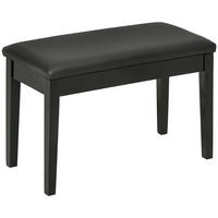 KLAVIERBANK, Klavierhocker, Schwarz - Schwarz, Holz (35/49/75cm) - HOMCOM
