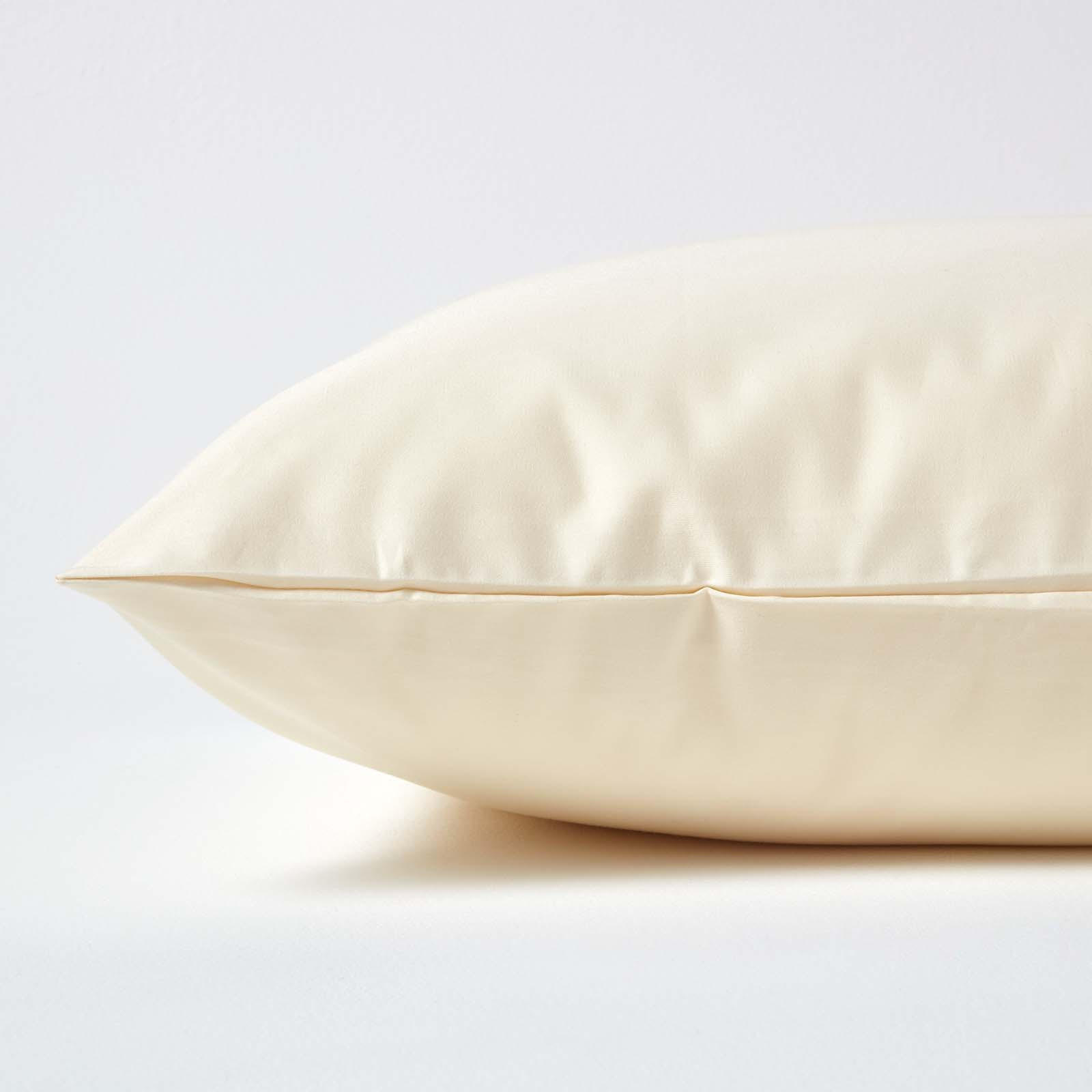 KISSENBEZUG Premium, Ägyptische Baumwolle, Fadendichte 1000 - Creme, Textil (40/80cm) - Homescapes