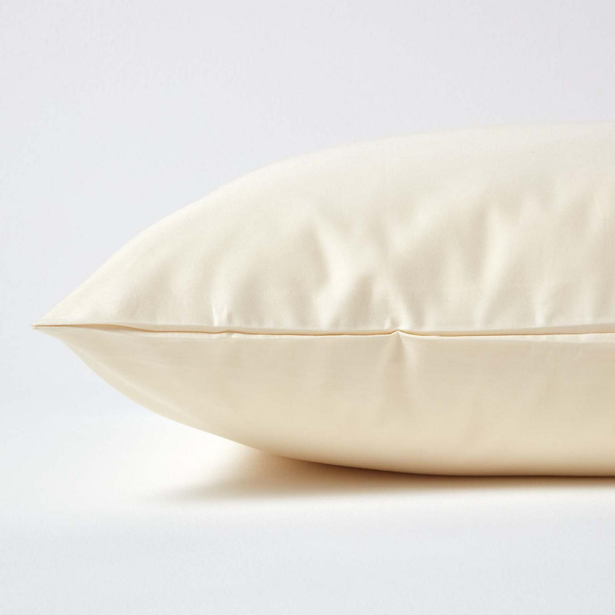 KISSENBEZUG Premium, Ägyptische Baumwolle, Fadendichte 1000 - Creme, Textil (48/74cm) - Homescapes