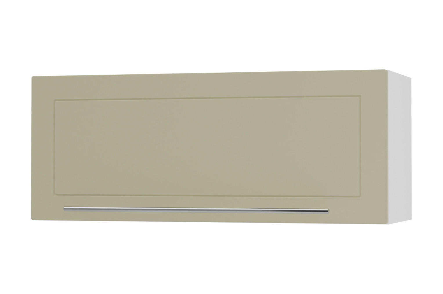 KLAPPHÄNGESCHRANK Kvantum W4B/90 Vanille Matt / Weiß Matt 90 / 32,5 / 36cm - Creme/Weiß, Holz/Holzwerkstoff (90/36/32.5cm) - Feldmann-Wohnen