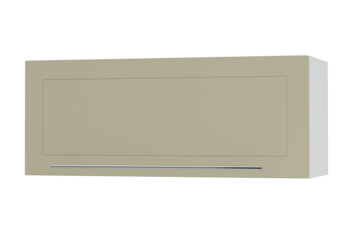 KLAPPHÄNGESCHRANK Kvantum W4B/90 Vanille Matt / Weiß Matt 90 / 32,5 / 36cm - Creme/Weiß, Holz/Holzwerkstoff (90/36/32.5cm) - Feldmann-Wohnen