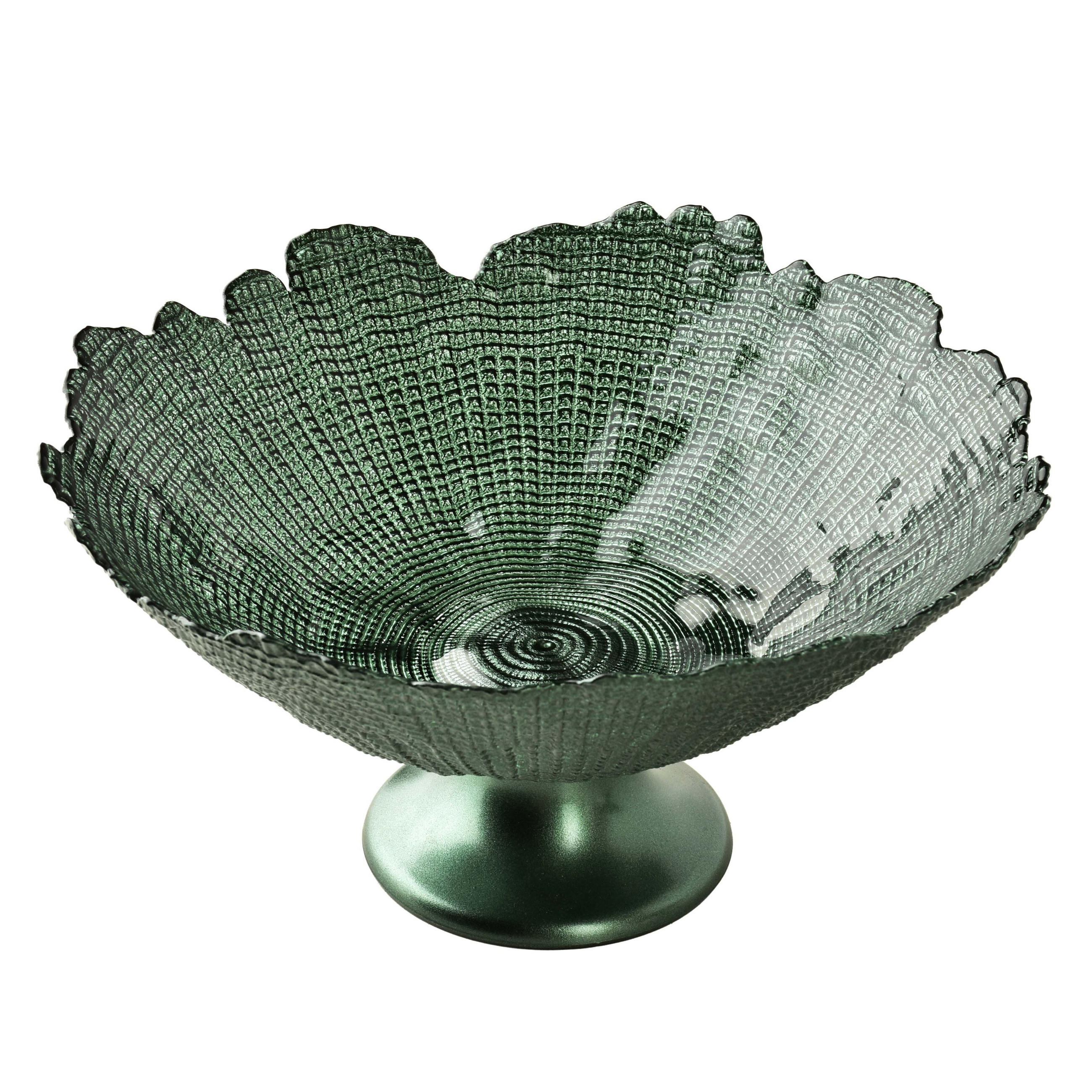 DEKOSCHALE GREENIE Rot - Grün, Glas (16/30/30cm) - Mondex