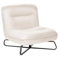 SESSEL Stoff Cremeweiß Lindal - Weiß, Textil (85/85/83cm) - Beliani