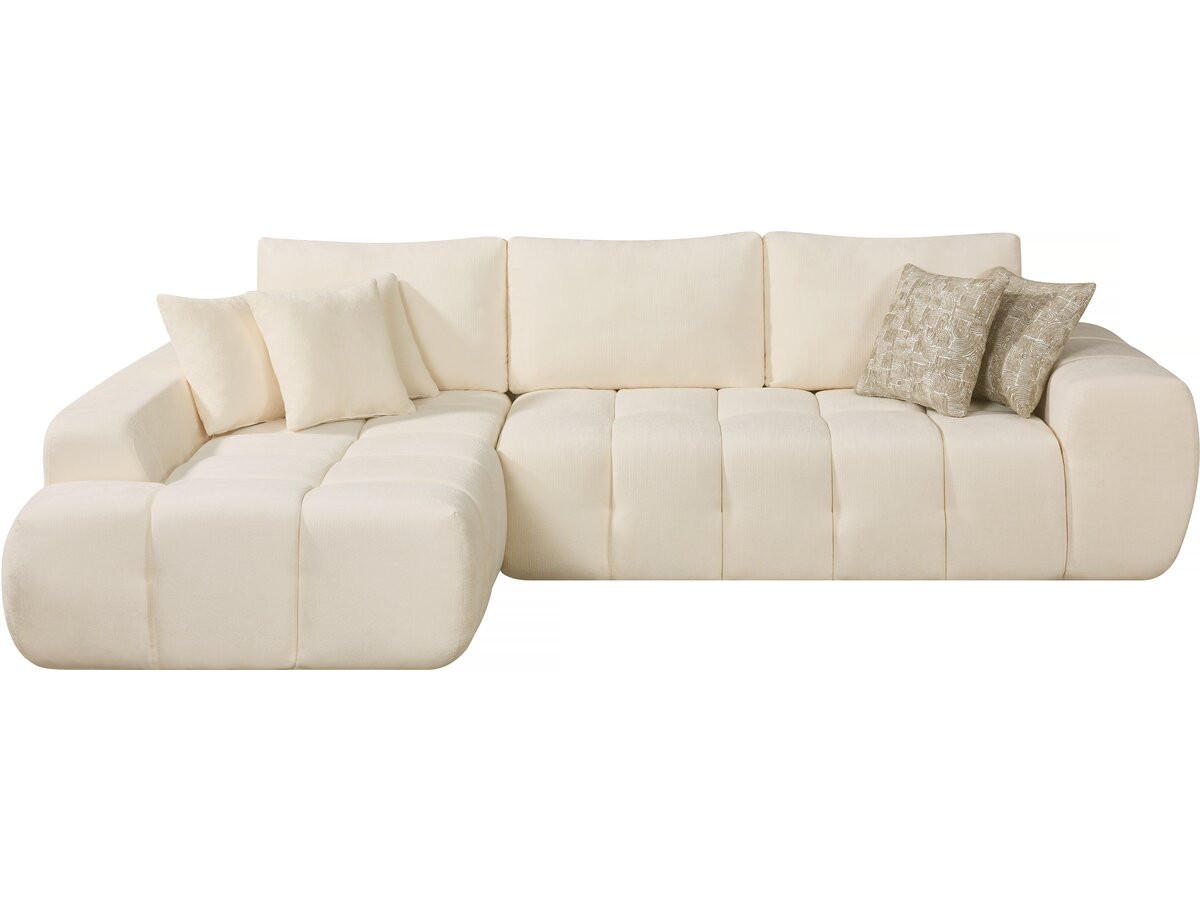 ECKSOFA Sidonie Grau - Grau, Textil (284/188cm) - Habitat Garten