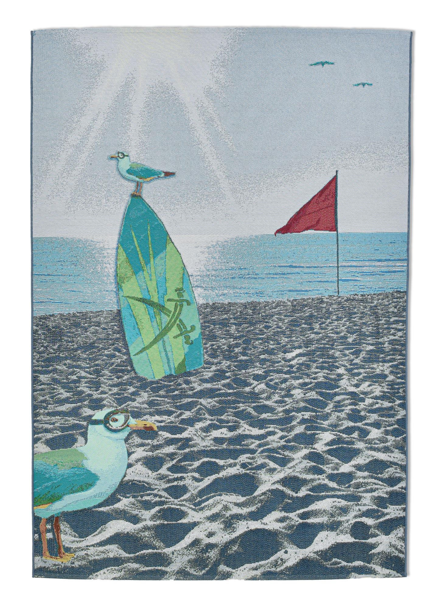 OUTDOORTEPPICH Rantum Beach 100x200 cm - Multicolor, Textil (100/200cm) - Sansibar SYLT