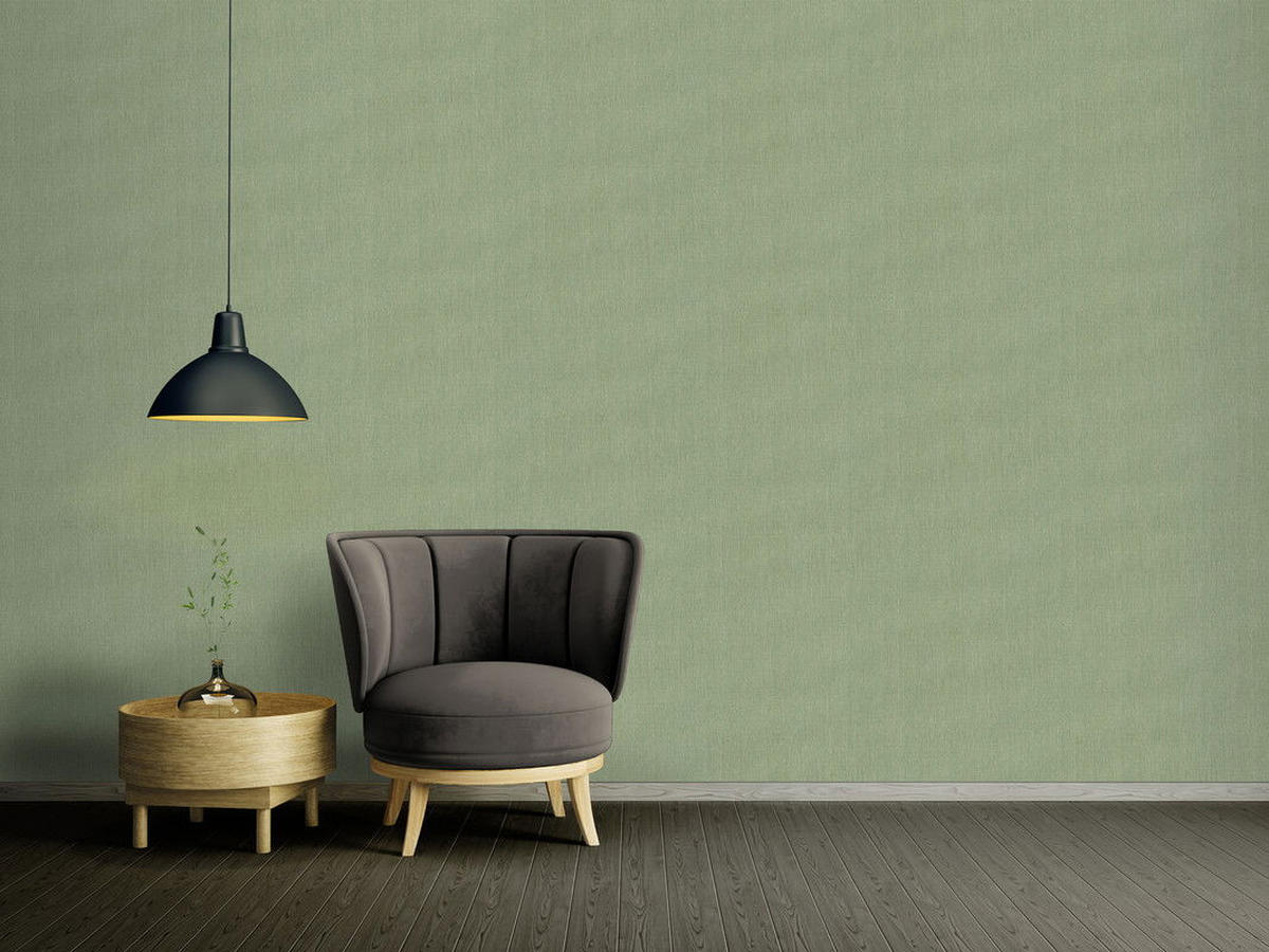 VLIESTAPETE Grün 53/1005 cm - Grün, Textil (53/1cm) - KUNSTLOFT