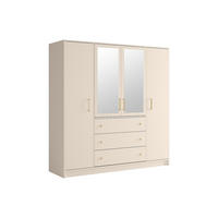 KLEIDERSCHRANK - 196 cm x 58 cm - holz - beige Lizandro - Beige, Holz (196/200/58cm) - Vente-Unique