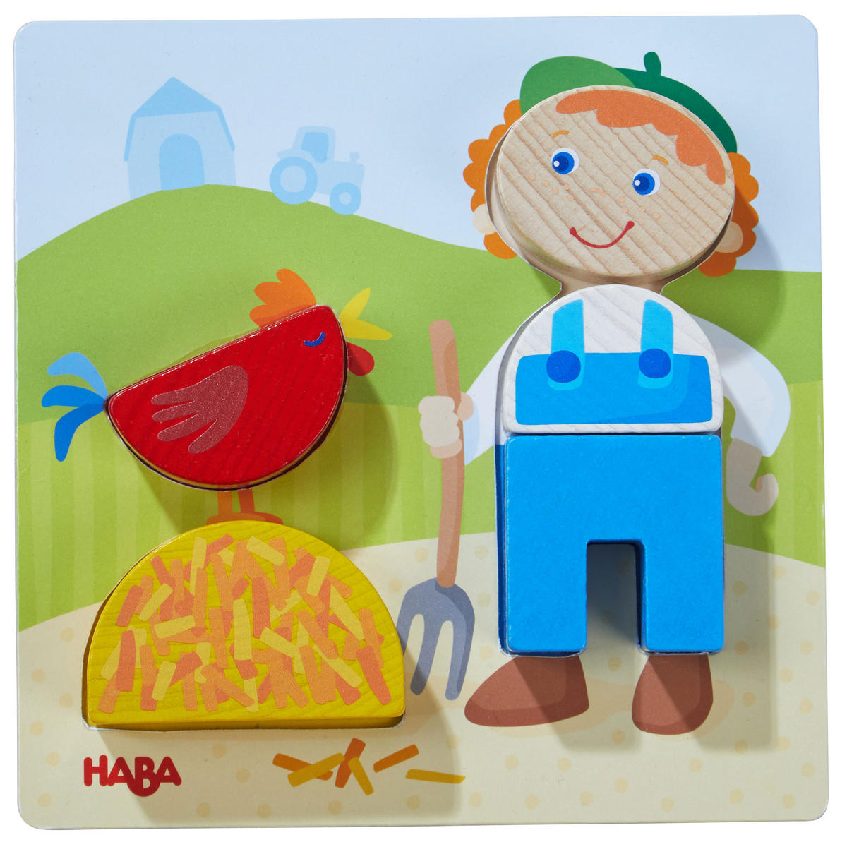 ZUORDNUNGSSPIEL Bauernhof, ab 18 Monaten - Multicolor, Naturmaterialien (27/5.5/37cm) - Haba