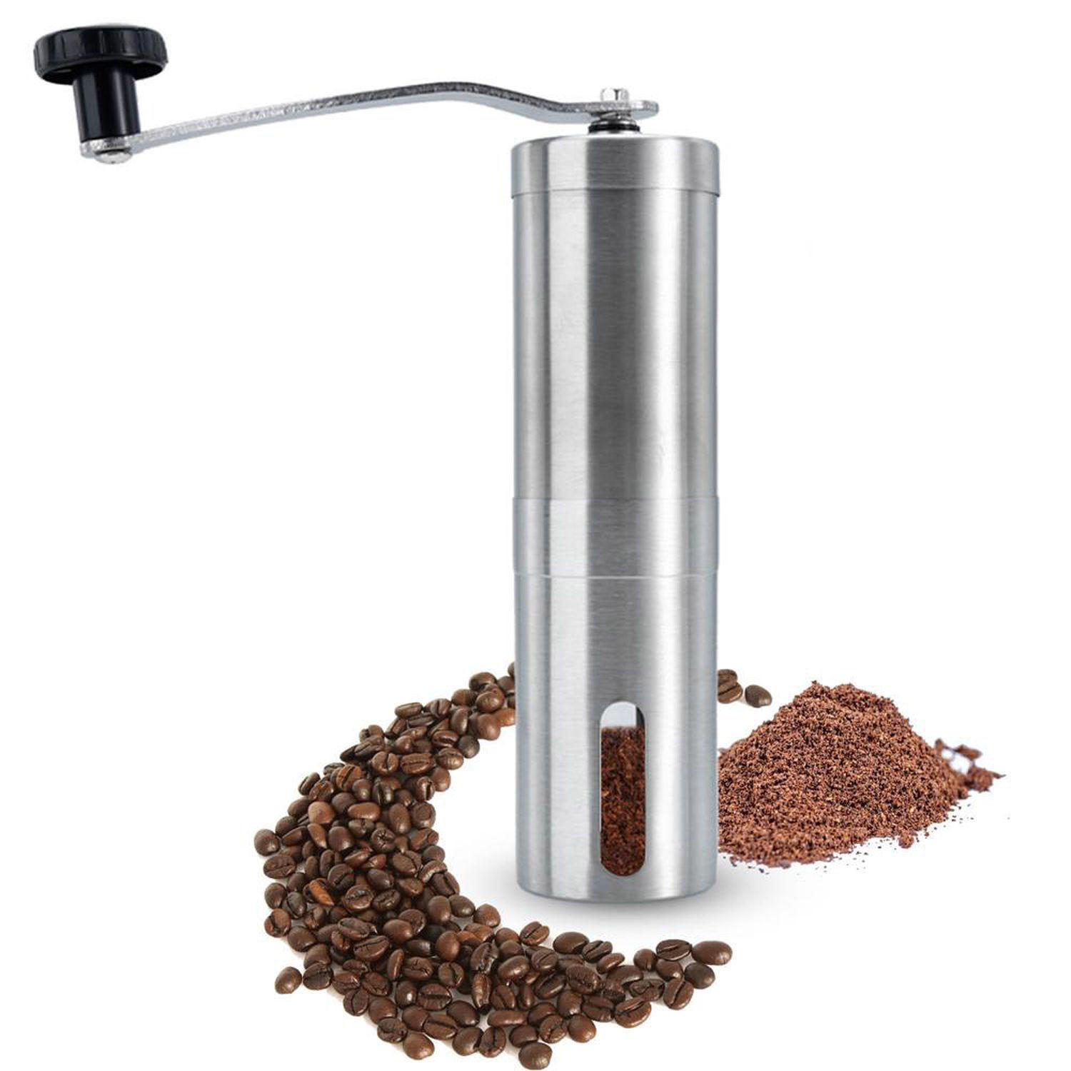 Intirilife Kaffeemühle Silber 6x23x6 cm