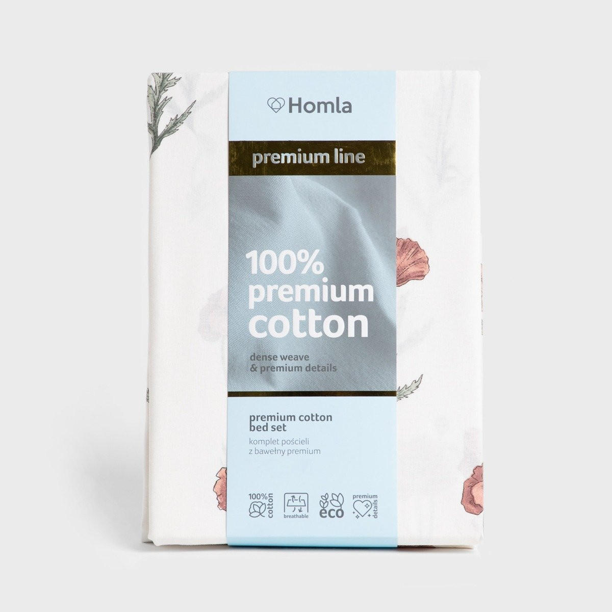 BETTWÄSCHE Meadow Flowers weiß-rot 220/200 cm - Rot/Weiß, Textil (220/200cm) - Homla