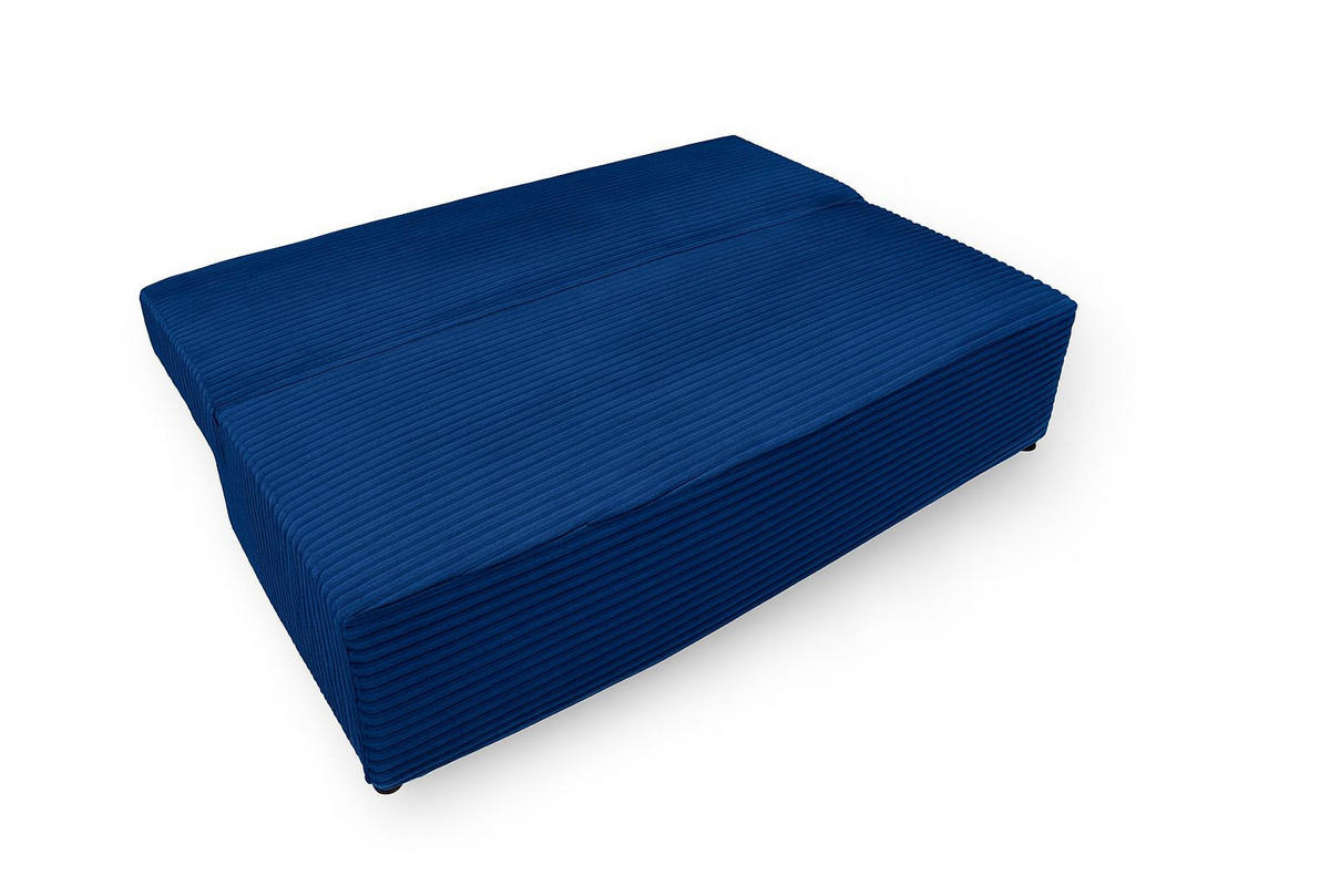 SCHLAFSOFA mit Bettkasten DUO, Stoff Velo, Blau - Blau, Holz (198/89/90cm) - Kaiser Möbel