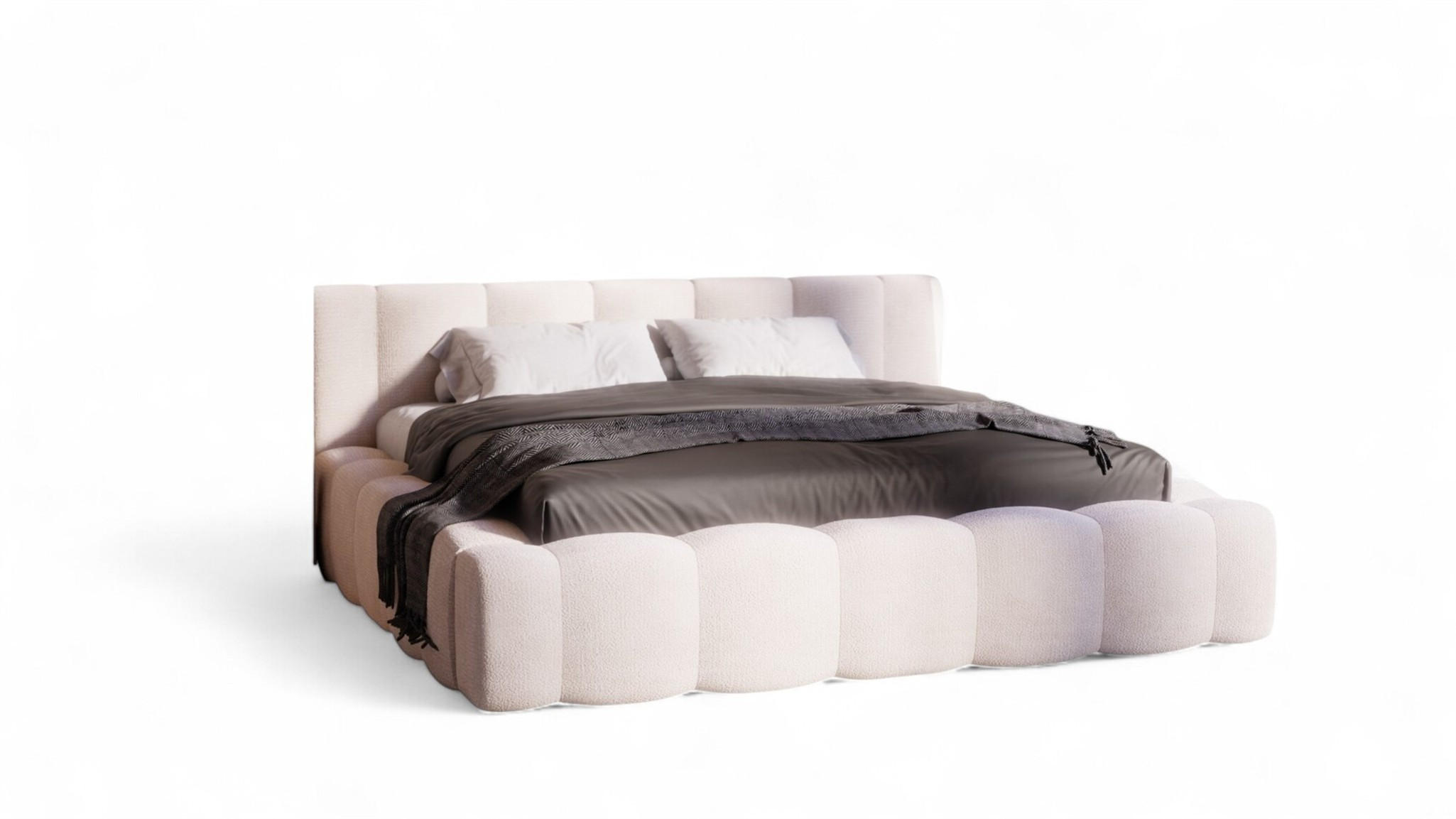 POLSTERBETT Lizeth In Perfect Harmony - Beige, Holzwerkstoff/Textil (200/200cm) - Fun Möbel