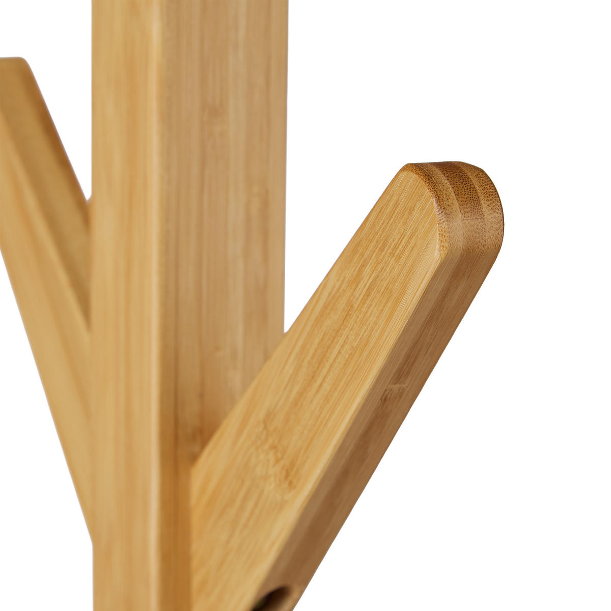 GARDEROBENSTÄNDER - Hellbraun, Holz (53/181.5/53cm) - Relaxdays