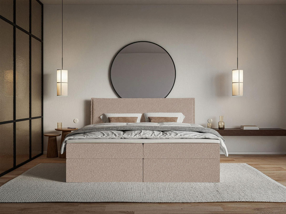 BOXBETT Softie Dunkelbeige Chenille 160x200 cm - Cappuccino, Textil (160/200cm) - Selsey