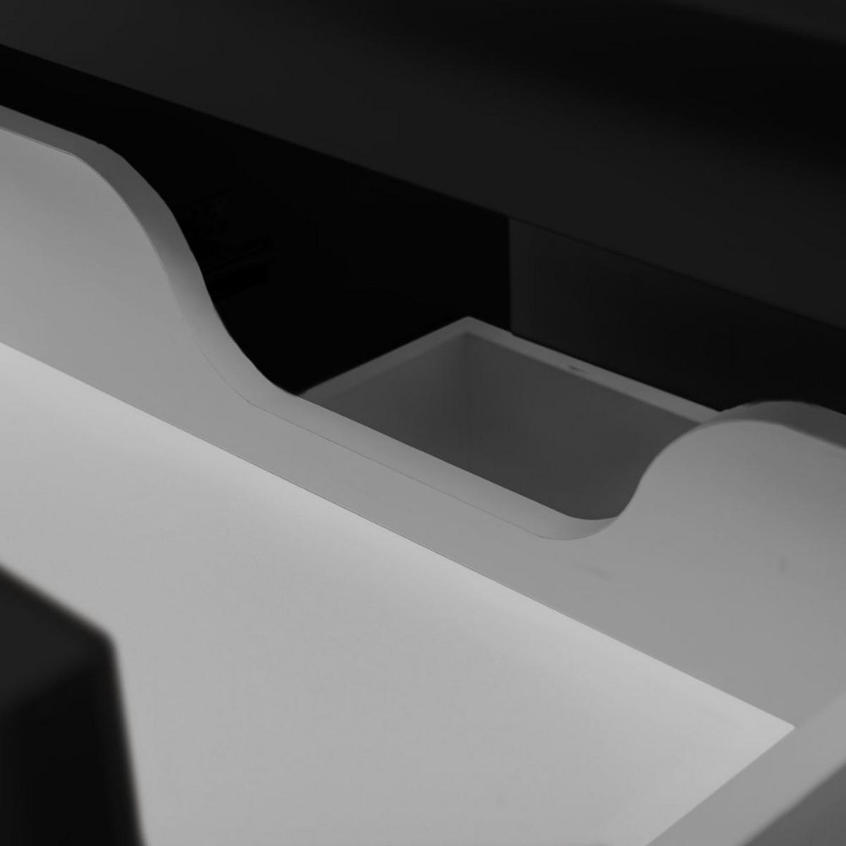 WASCHBECKUNTERSCHRANK Schwarz matt 120/57/46 cm - Schwarz, Holzwerkstoff (120/57/46cm) - Rodan