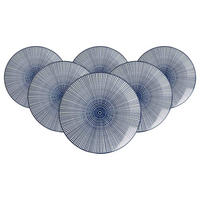 DESSERTTELLER Royal Makoto blau-weiß ø 21,5 cm 6er Set - Blau/Weiß, Keramik (21.5cm) - Ritzenhoff Breker