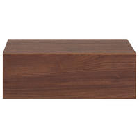 NACHTTISCH ANNE hängend - Nussbaumfarben, Holzwerkstoff (42/14/30cm) - CARO-Möbel