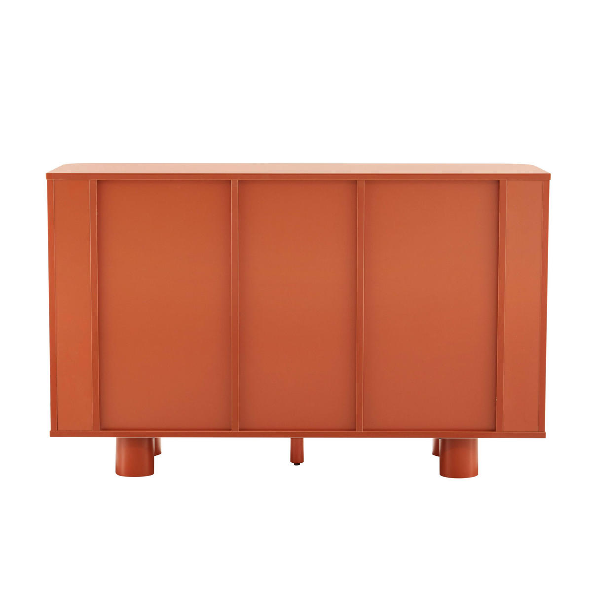 SIDEBOARD 120 cm, Orange - Orange, Holz (40/75/120cm) - Oviala