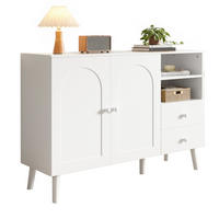 SIDEBOARD 118/35/82 cm weiß aus MDF und Holzwerkstoff mit 2 Türen und 2 Schubladen - Weiß, Holzwerkstoff (118/82/35cm) - OKWISH