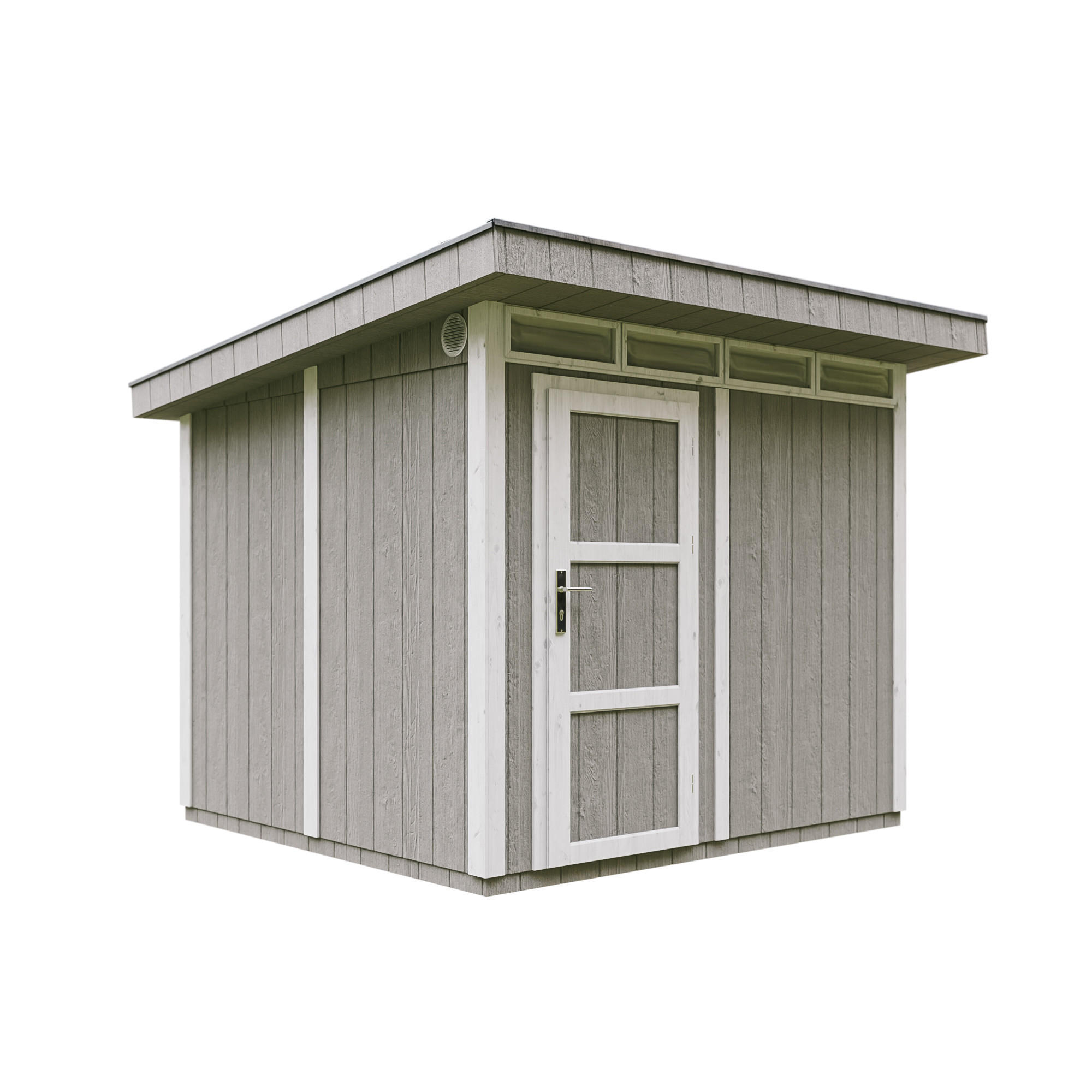 HOLZ-GARTHENHAUS basis LP SmartSide 5,9m² mit B279xL293xH239 cm - M903 - TUNDRA GREY - Grau, Holz (294/237/279cm) - Timbela