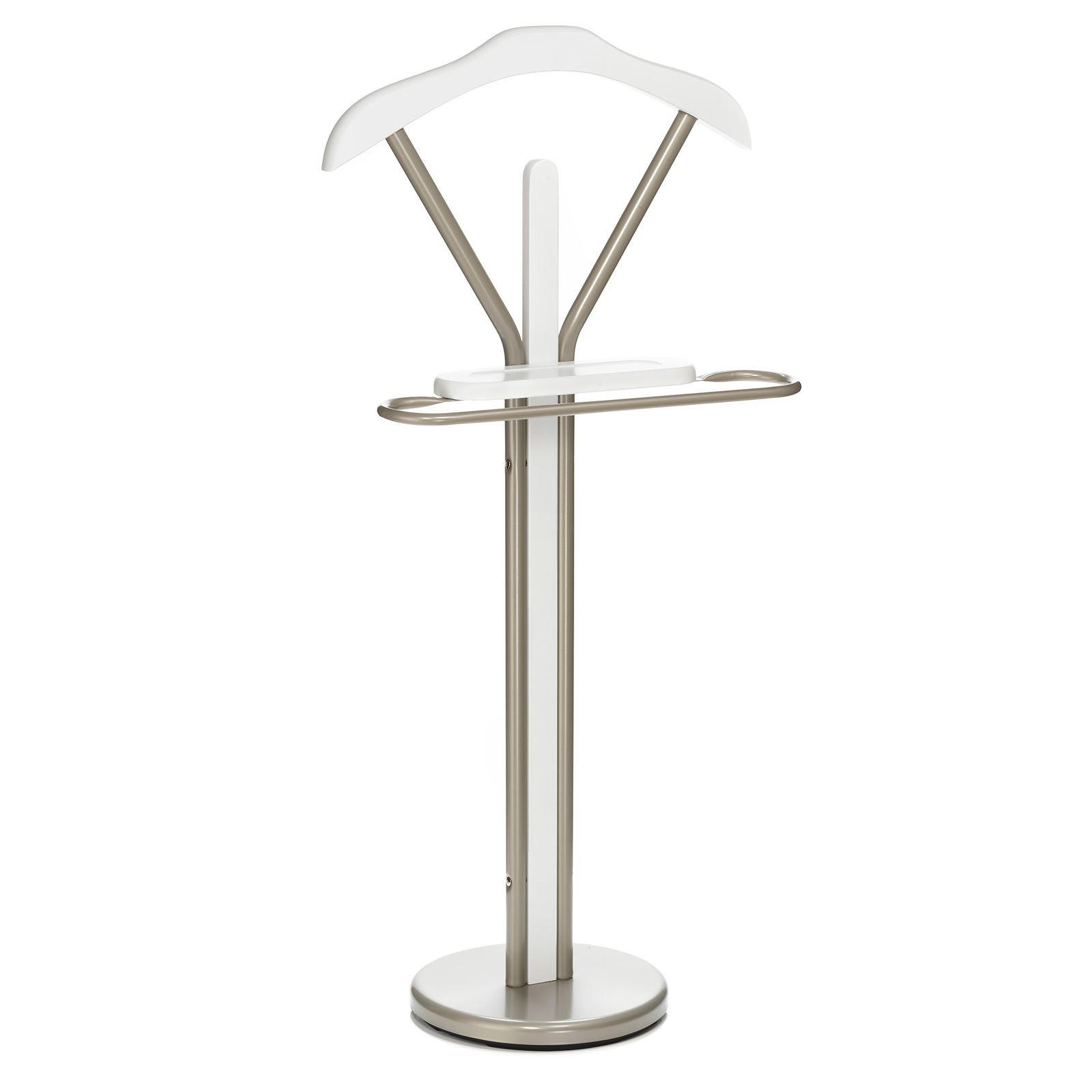 HERRENDIENER FABIO - Champagner/Weiß, Metall (45/108/30cm) - IDIMEX