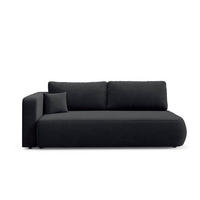 SOFA Antonio 3 Sitzplätze Schwarz - Schwarz, Holz (228/82/106cm) - Petits-meubles