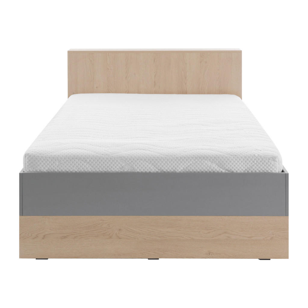 Thumbnail - Mirjan24 Jugendbett, Grau, Natur, Holzwerkstoff, 1 Schubladen, Rechteckig, 120x200 cm, Kinder- & Jugendzimmer, Jugendmöb...