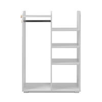 KINDERKLEIDERSCHRANK Weiß H110 cm - LALA - Weiß, Holzwerkstoff (40/110/41.5cm) - Calicosy