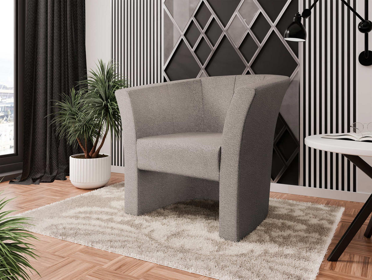 SESSEL Niko - Schwarz/Naturfarben, Holzwerkstoff/Kunststoff (71/76/65cm) - MIRJAN24