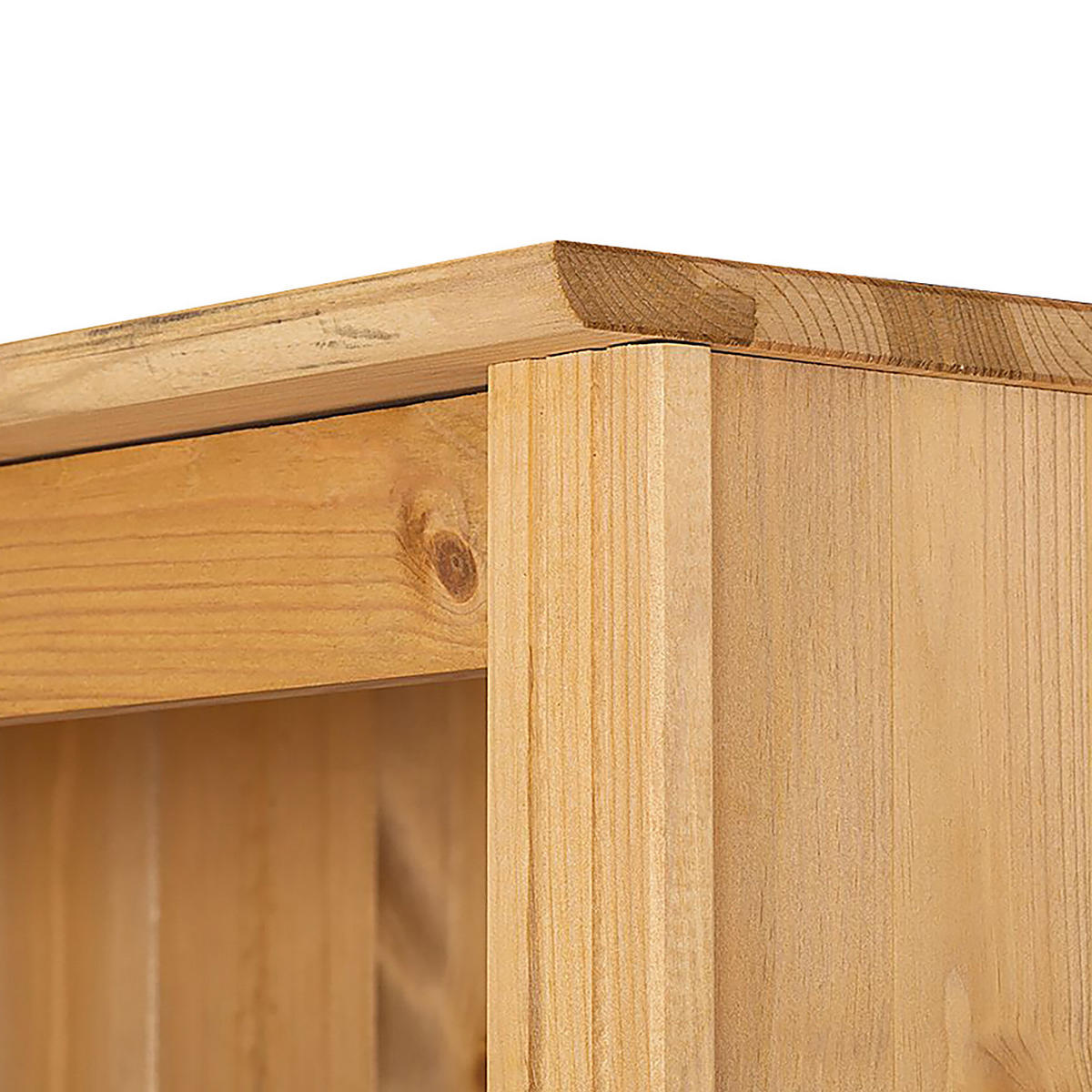 WOHWAND - Kiefer massiv, Typ B - Kieferfarben, Holz (288/223/45cm) - home24