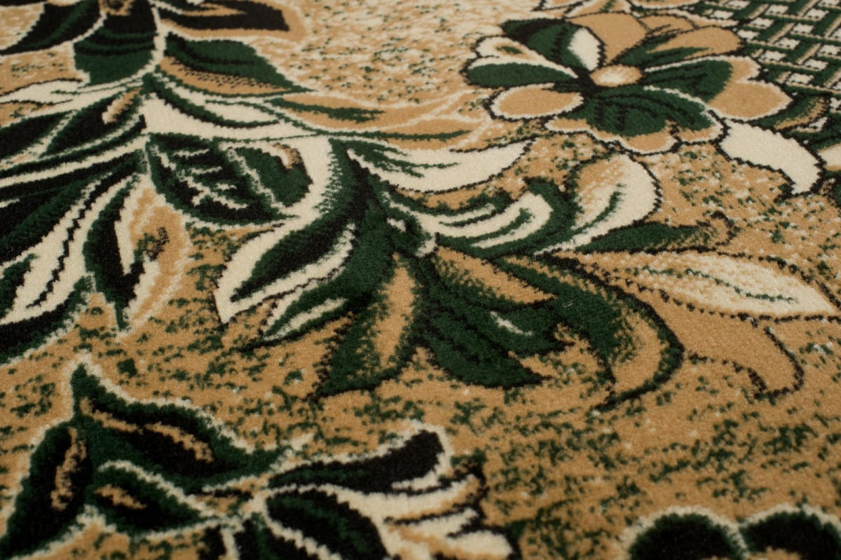 Thumbnail - Tapiso Teppich, Beige, Grün, Textil, 160x220 cm, Teppiche & Böden, Teppiche