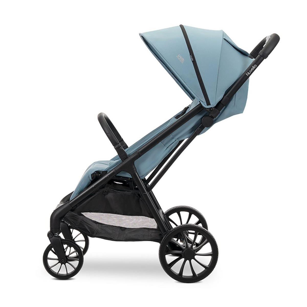 KINDERWAGEN Nuvella blau faltbar, verstellbare Rückenlehne, Sonnendach - Blau, Metall (102/54/110cm) - Lorelli