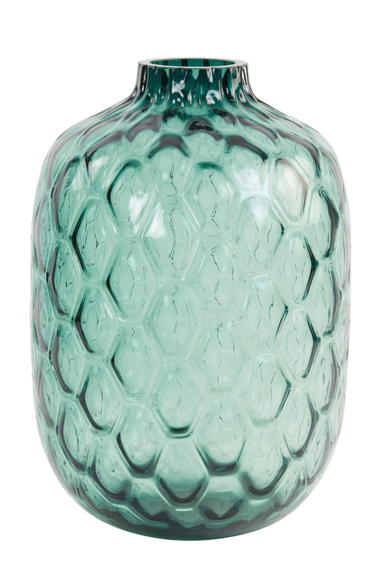 VASE Carino Blau Ø34/50 cm - Blau, Glas (34/50cm) - Light & Living