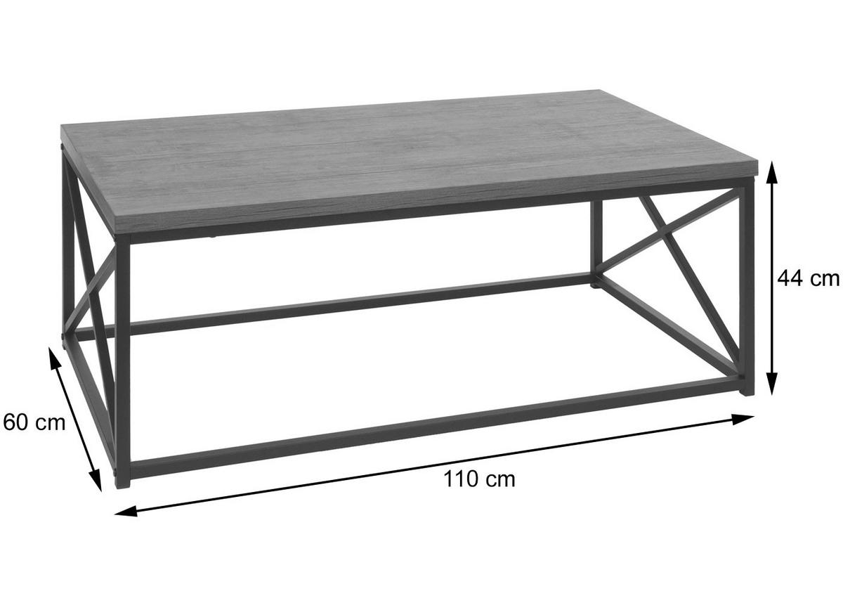 COUCHTISCH rechteckig Braun - Braun, Holzwerkstoff (60/110/44cm) - MCW