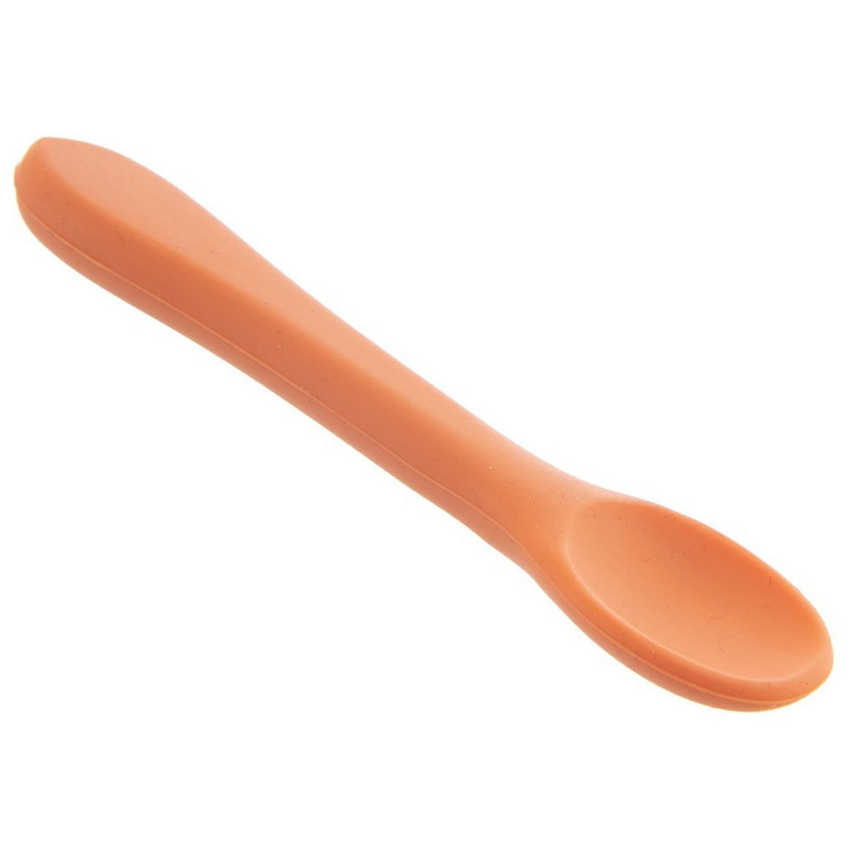 BABYLÖFFEL Silikon 14 cm - Orange, Kunststoff - Orion 