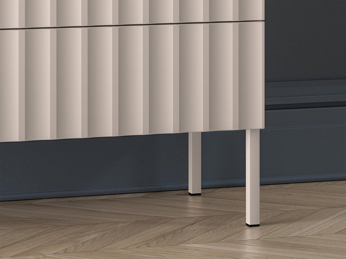 SIDEBOARD Derriva Hellbeige 113 cm - Ecru/Beige, Holzwerkstoff/Metall (113.1/76.7/37.2cm) - Selsey