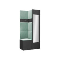 GARDEROBEN-SET Orion XXV - Graphitfarben/Mintgrün, Holzwerkstoff/Kunststoff (82/186/46cm) - MIRJAN24