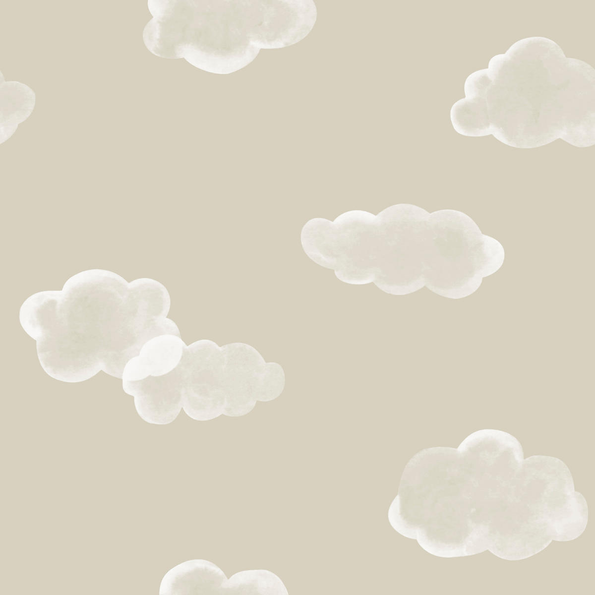 VLIESTAPETE - kleine Wolke 1000x53cm - Grau, Papier/Kunststoff (53/1cm) - Superfresco Easy