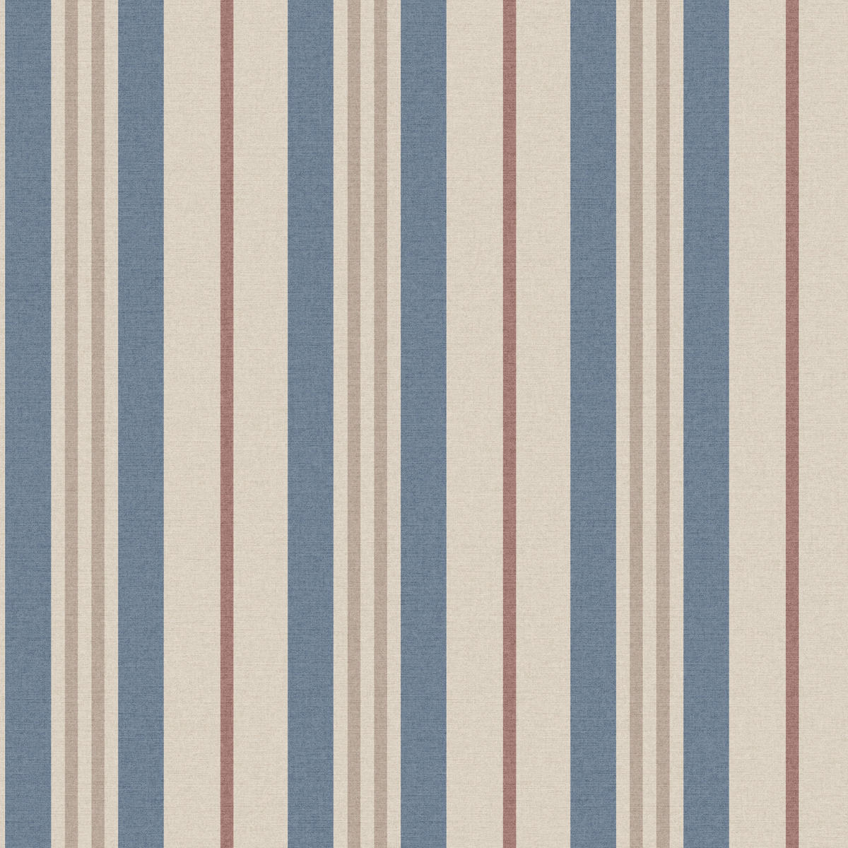 VLIESTAPETE Hainstreifen 1000x52cm - Blau/Pink, Papier/Kunststoff (52/1000cm) - Joules