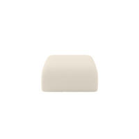 POUF MIRA-PUF 91x89x40 Beige cm Bouclé Modular Sitzhocker - Kaschmir/Beige, Holzwerkstoff/Kunststoff (91/40/89cm) - ALTDECOR