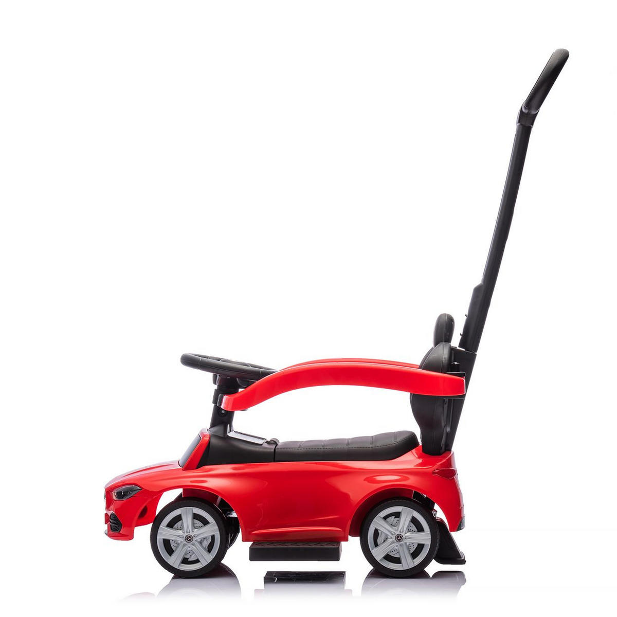 RUTSCHER Mercedes Benz C-Klasse rot Stauraum Fußstütze Schiebegriff Hupe - Rot, Kunststoff (84/40/83cm) - Chipolino
