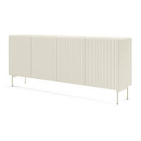 KOMMODE Breite Galiano mit 4 Türen, 195 cm, Kaschmir - Kaschmir/Beige, Holz/Metall (195/81/40cm) - Emporius
