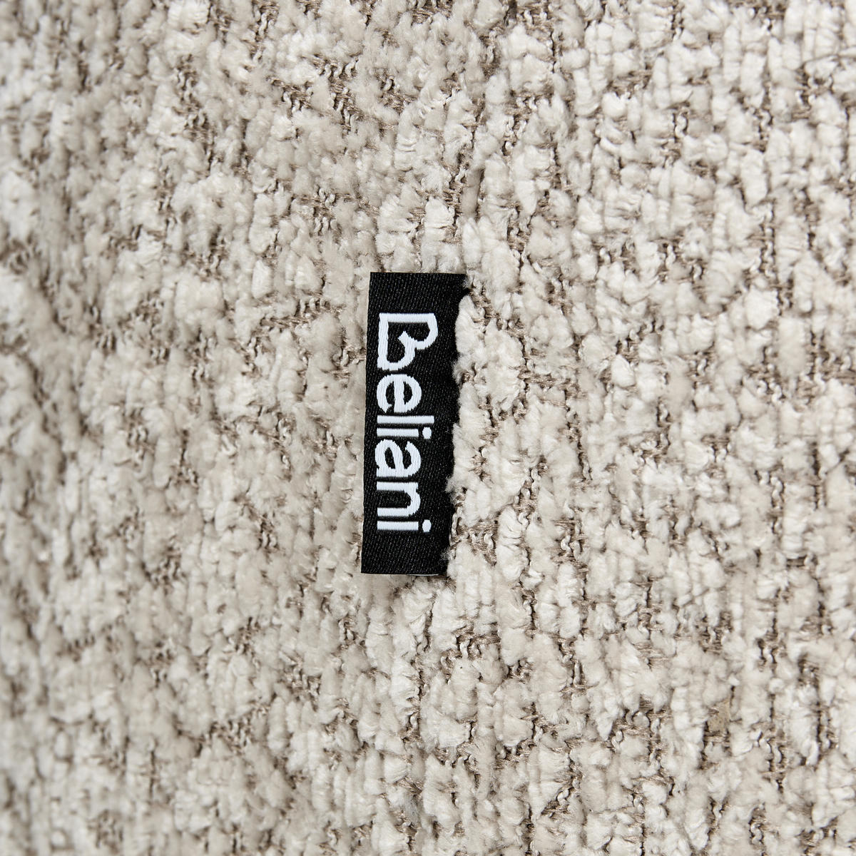DREHSESSEL Stoff Beige Tore - Beige, Textil (85/67/80cm) - Beliani