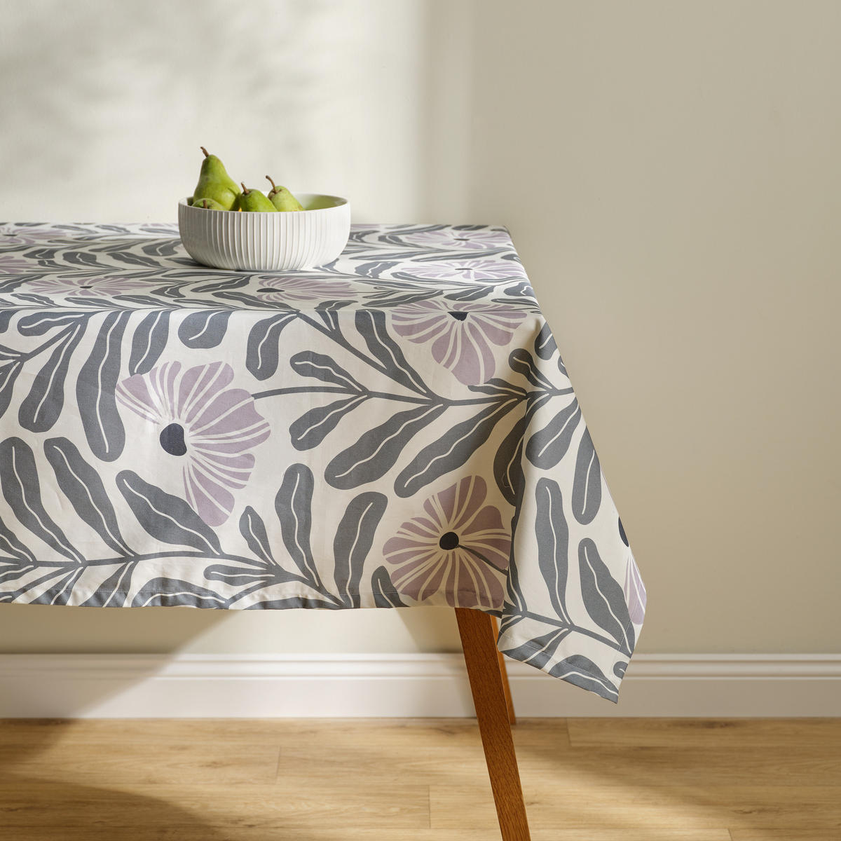 TISCHDECKE Leyra 150x220 cm, Weiß - Weiß, Textil (220/150/1cm) - home&you