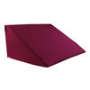 KEILKISSENBEZUG BasicSoft rhododendron-rot 100% Baumwoll-Jersey 62/49/30 cm - Weinrot, Textil (49/62cm) - beties Heimtextil